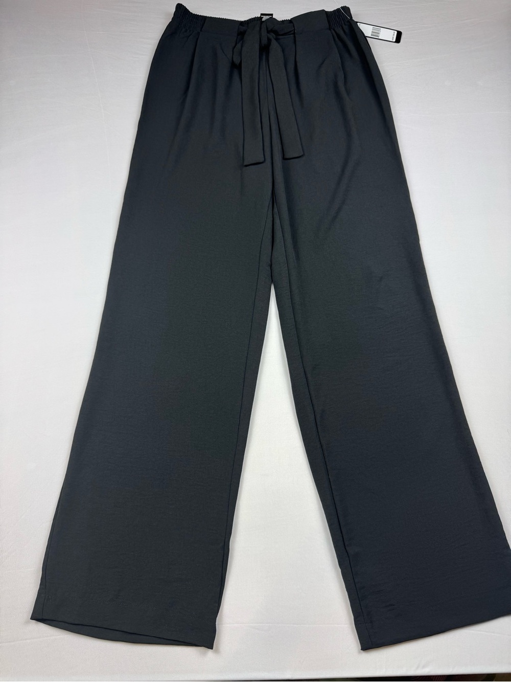 SOHO Apparel Flowy Waist Tie Pants Black NEW Casual Travel‎ Comfy Minimalist S